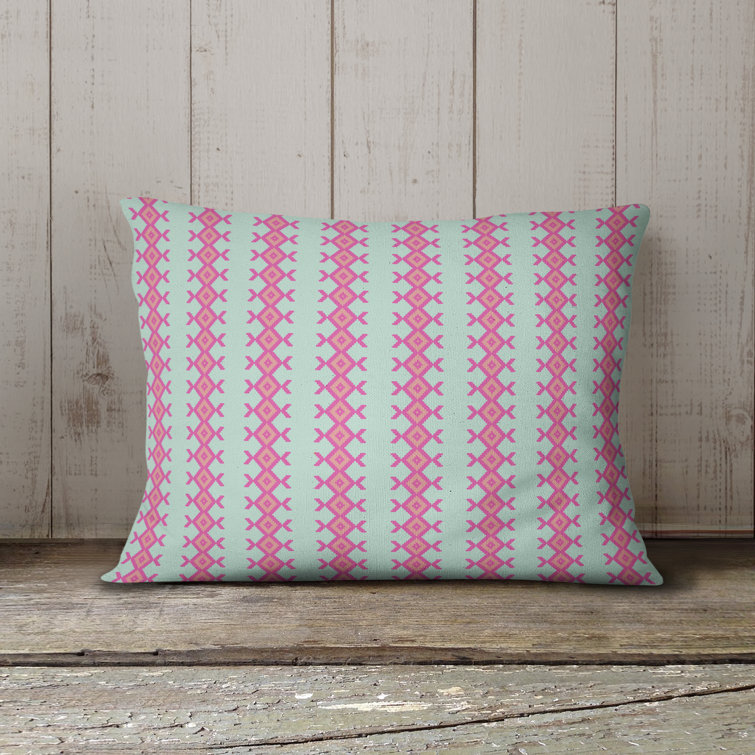 Pink outdoor lumbar discount pillows